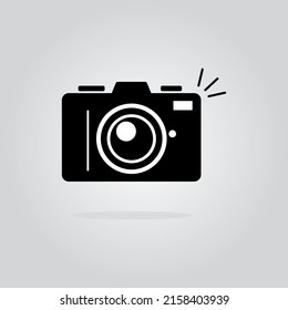 Hand drawn of camera photography logo, icon, design template