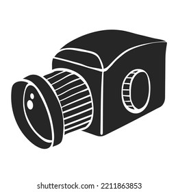 Hand drawn Camera vector illustration
