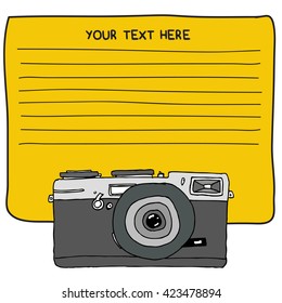 Hand Drawn Camera (Vector Illustration)