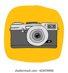 Hand Drawn Camera (Vector Illustration)