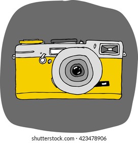 Hand Drawn Camera (Vector Illustration)