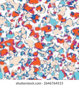 hand drawn camouflage pattern, seamless background. Military clothing style, fashion camo with brush stroke effect, repeat print. Watercolour texture.