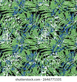 hand drawn camouflage pattern, seamless background. Military clothing style, fashion camo with brush stroke effect, repeat print. Watercolour texture.
