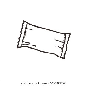 hand drawn candy bar