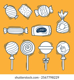 Hand Drawn Candy Cute Illustration