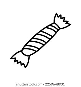 Hand drawn candy. Doodle vector illustration