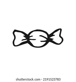 Hand drawn candy. Vector illustration on a white background.