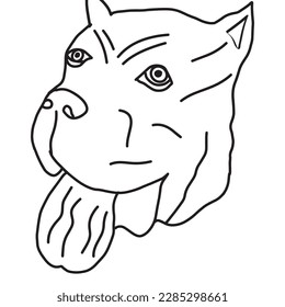 Hand drawn cane corso sketch,vector illustration eps10