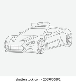 Hand Drawn Car illustration