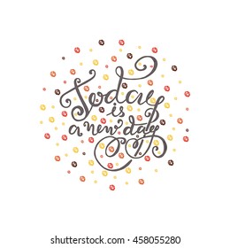 Hand Drawn card about day.