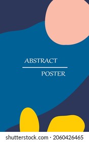 Hand drawn card with abstract shapes.Invitation design background or decorative greeting card.