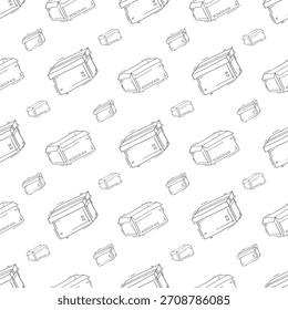 fundo padrão sem emenda de cartão desenhado à mão