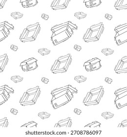 fundo padrão sem emenda de cartão desenhado à mão