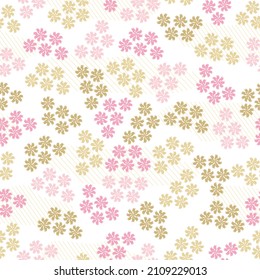 Hand drawn carnation flowers in pastel colors on white background. Seamless pattern vector illustration. 