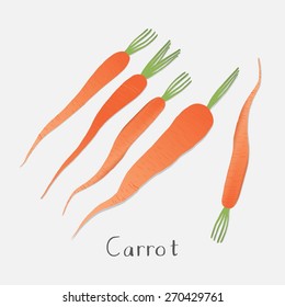 Hand drawn carrots.