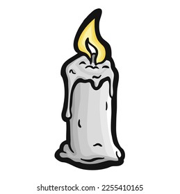Cantos de quema de dibujos a mano, ilustración vectorial