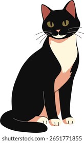 Hand Drawn Cartoon Cat – Vector Graphic