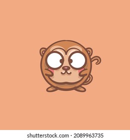 Hand drawn cartoon Chinese Zodiac monkey

