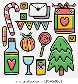 hand drawn cartoon christmas design