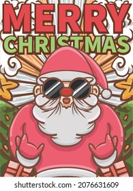 Hand drawn cartoon christmas illustration design

