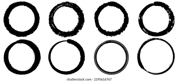 Hand drawn cartoon circle line vector illustration doodle sketch style for concept design.
