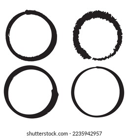 Hand drawn cartoon circle line vector illustration doodle sketch style for concept design.