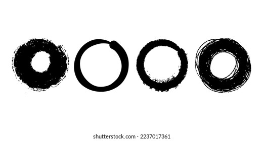 Hand drawn cartoon circle line vector illustration doodle sketch style for concept design.