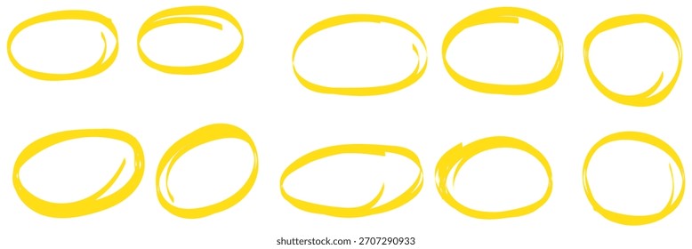 Dibujado a mano línea circular de dibujos animados Ilustración vectorial doodle estilo de boceto para el diseño conceptual.