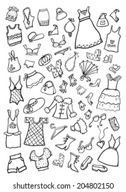 Hand Drawn Cartoon Clothes