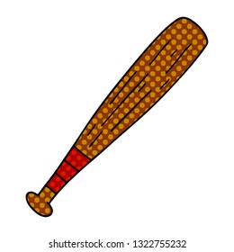doodle dibujado a mano de un bate de béisbol