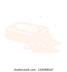 doodle de dibujos a mano de un jabón burbujeado