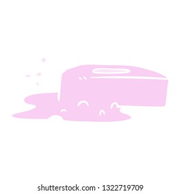 hand drawn cartoon doodle of a bubbled soap