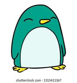 hand drawn cartoon doodle of a cute penguin