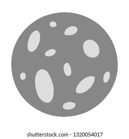 doodle dibujado a mano de una luna llena