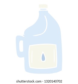 doodle de dibujos a mano de una gran botella de bebida