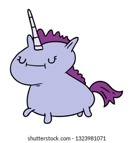 hand drawn cartoon doodle of a magical unicorn