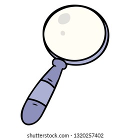 hand drawn cartoon doodle of a magnifying glass