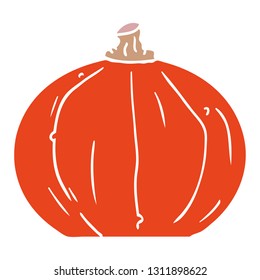 hand drawn cartoon doodle of a pumpkin