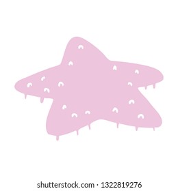 hand drawn cartoon doodle of a star fish