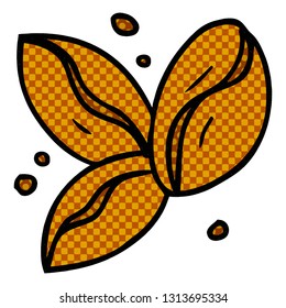 hand drawn cartoon doodle of three coffee beans