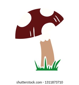 hand drawn cartoon doodle of a toad stool