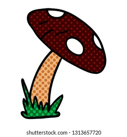 hand drawn cartoon doodle of a toad stool