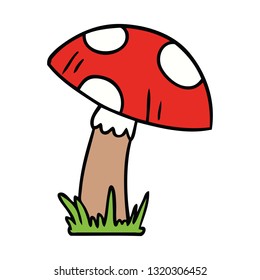 hand drawn cartoon doodle of a toad stool