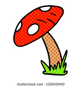 hand drawn cartoon doodle of a toad stool