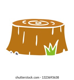 garabato dibujado a mano de un tronco de árbol