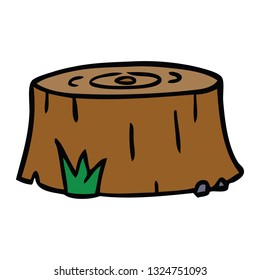 hand drawn cartoon doodle of a tree log 