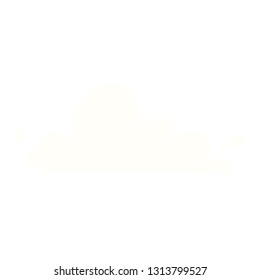hand drawn cartoon doodle of a white cloud