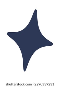 Handgezeichnetes Karikaturenausdruckszeichen doodle flache Symbol. Vektorgrafik