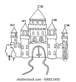 941 Hand Drawn Fairy Tale Palace Images, Stock Photos & Vectors ...