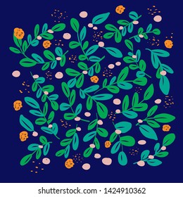 hand drawn cartoon flower background